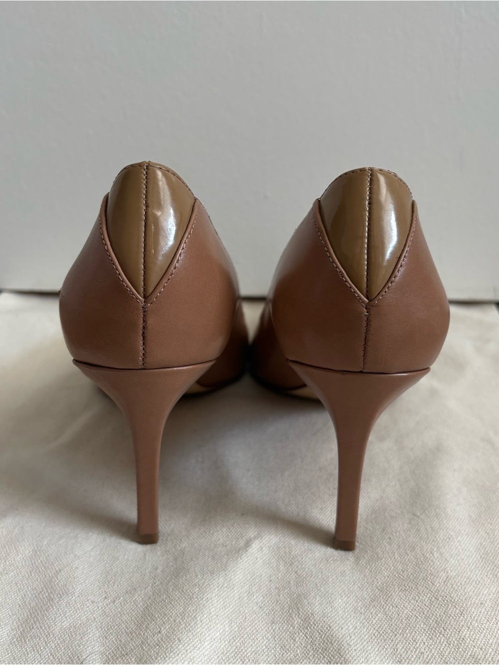 Sam Edelman Beige Leather Slip-On Pointed Toe Stiletto Pumps Women US 9 M - Picture 7 of 8
